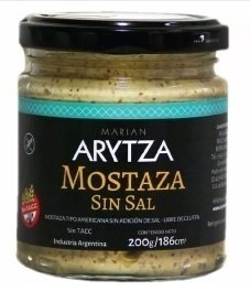 Mostaza Sin Sal "Arytza" 200 grms