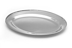 Travessa oval rasa Inox 25cm - comprar online