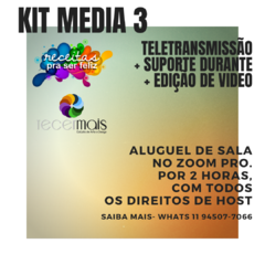 Kits de Teletransmissão para palestras, encontros, cursos e mais online na internet