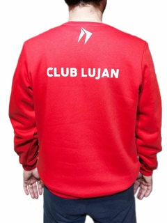 BUZO BASICO CLUB LUJAN ROJO - HOMBRE en internet