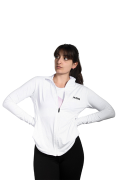 CAMPERA DEPORTIVA BLANCA MUJER