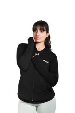 CAMPERA DEPORTIVA NEGRA MUJER