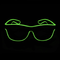 Anteojos led modelo risky color verde flúor