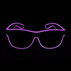 Anteojos led modelo risky color violeta