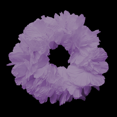Vincha corona de flores color lila