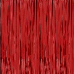 Cortina metalizada color rojo