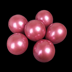 Globos cromados 5" color rosa