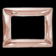 Globo metalizado modelo marco color rosa gold