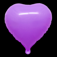 Globo pastel modelo corazón color lila