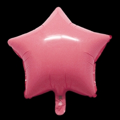 Globo pastel modelo estrella color rosa