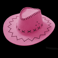 Gorro cowboy color rosa