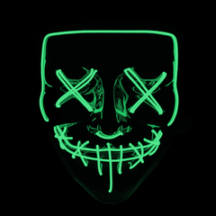 Máscara led de La Purga color verde