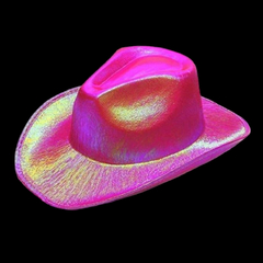 Sombrero cowboy tornasolado color fucsia