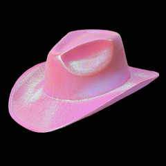 Sombrero cowboy tornasolado color rosa