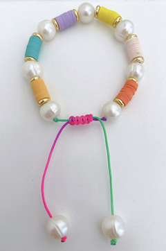 Pulseira perola barroca candy color - comprar online