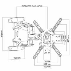 Soporte Movil 32 a 65 Pulgadas Premium - comprar online