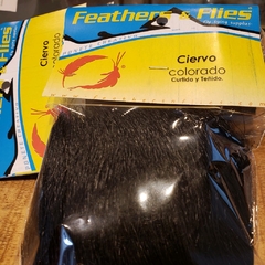 Pelo de Ciervo FeathersnFlies Teñido - Negro