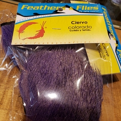 Pelo de Ciervo FeathersnFlies Teñido - Violeta