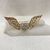 Wings and heart brooch