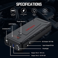 Arrancador Portatil Booster 2200a Suministro Energia Topvision - comprar online
