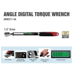 TORQUIMETRO DIGITAL CON ANGULO DE TORQUE 1/2" 6.8 - 135 Nm ACDELCO