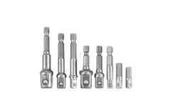 SET 8 ADAPTADORES ENCASTRE 1/4" A 1/4" , 3/8" Y 1/2" KTI