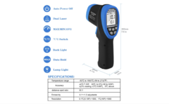 Termometro Industrial Infrarojo Digital -50c - 1500c Aoputtriver en internet