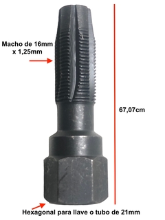 Macho M16 x 1,25 para Colocar Insertos Bujías M14 x 1,25 A&R - comprar online