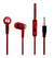 Audífonos Thunder Plug, Con Diseño De Lujo,color Rojo - tintas y tecnologia