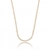 Colar Choker Riviera Zircônias Quadradas 4mm Dourado