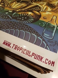 Afiche homenaje a las bandas Tropical Punk Records - tienda online