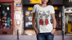 Camiseta Mujer Diseño Venado - Viva La Merch! - VIVA LA MERCH! La tienda online del ROCK!