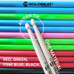 Baquetas custom Solobeat (Verdes) - VIVA LA MERCH! La tienda online del ROCK!