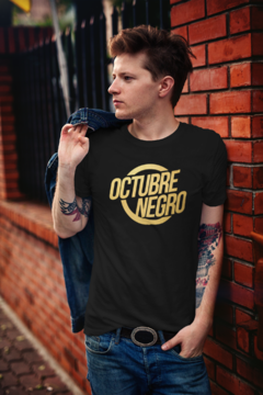 CAMISETA OCTUBRE NEGRO (DORADO) - buy online