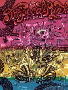 Afiche homenaje a las bandas Tropical Punk Records