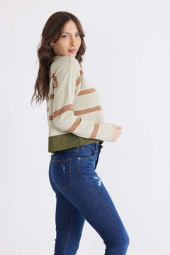 Sweater rayado Cecilia - scombro