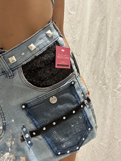 Mini jean Customizada Tina - tienda online