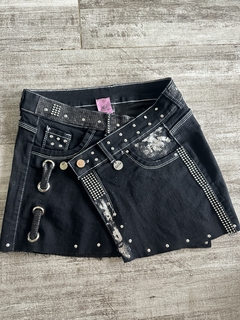 Mini jean Customizada Black