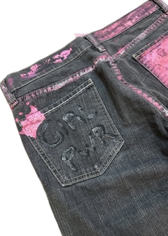 Jean customizado pink - comprar online