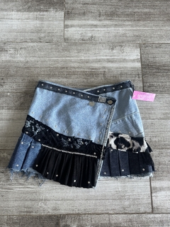 Mini jean plisada Luxury - comprar online