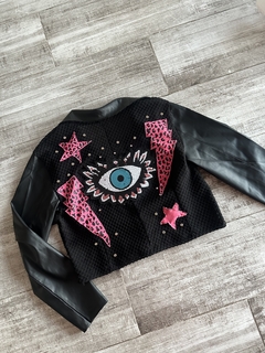 Chaqueta Print Fucsia - Ana Destefano