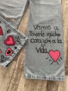 Jean customizado Love for you en internet