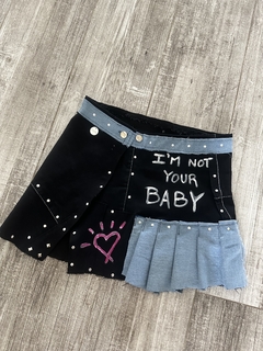 Mini jean Customizada Black Baby en internet