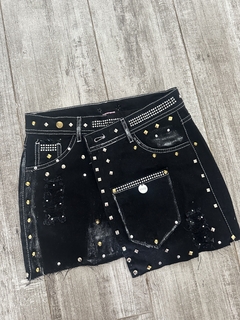 Mini jean Customizada black 5 - comprar online