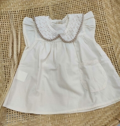 Bata Vestido Gola Dupla Doce Maria