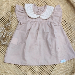 Bata Vestido Gola Dupla Doce Maria - loja online