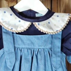 Vestido Viva Azul - Moda Infantil Sustentável e Consumo Consciente | Mi Semelita | 