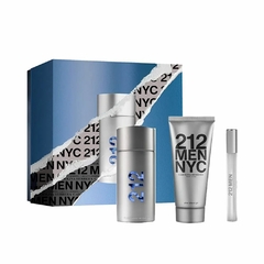 ESTUCHE 212 MEN NYC EDT 100ML+ TRAVEL SPRAY 10ML +AFTER SHAVE GEL 100ML CAROLINA HERRERA