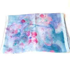 Pañuelo de seda Flores Lavanda - comprar online