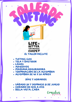 TALLER DE TUFTING - JULIO 2024 - BELLA VISTA - comprar online